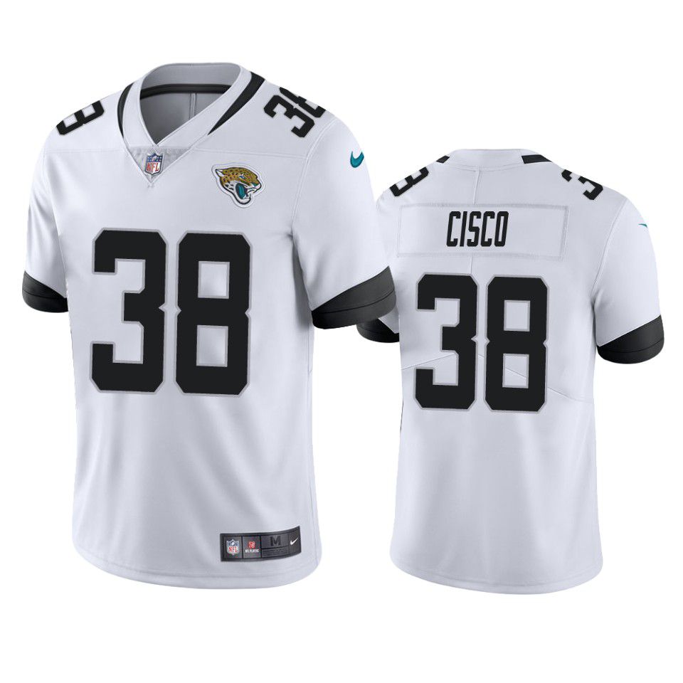 Men Jacksonville Jaguars 38 Andre Cisco Nike White Limited NFL Jersey